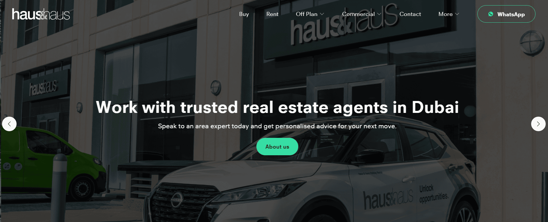 Haus and Haus property management Dubai homepage