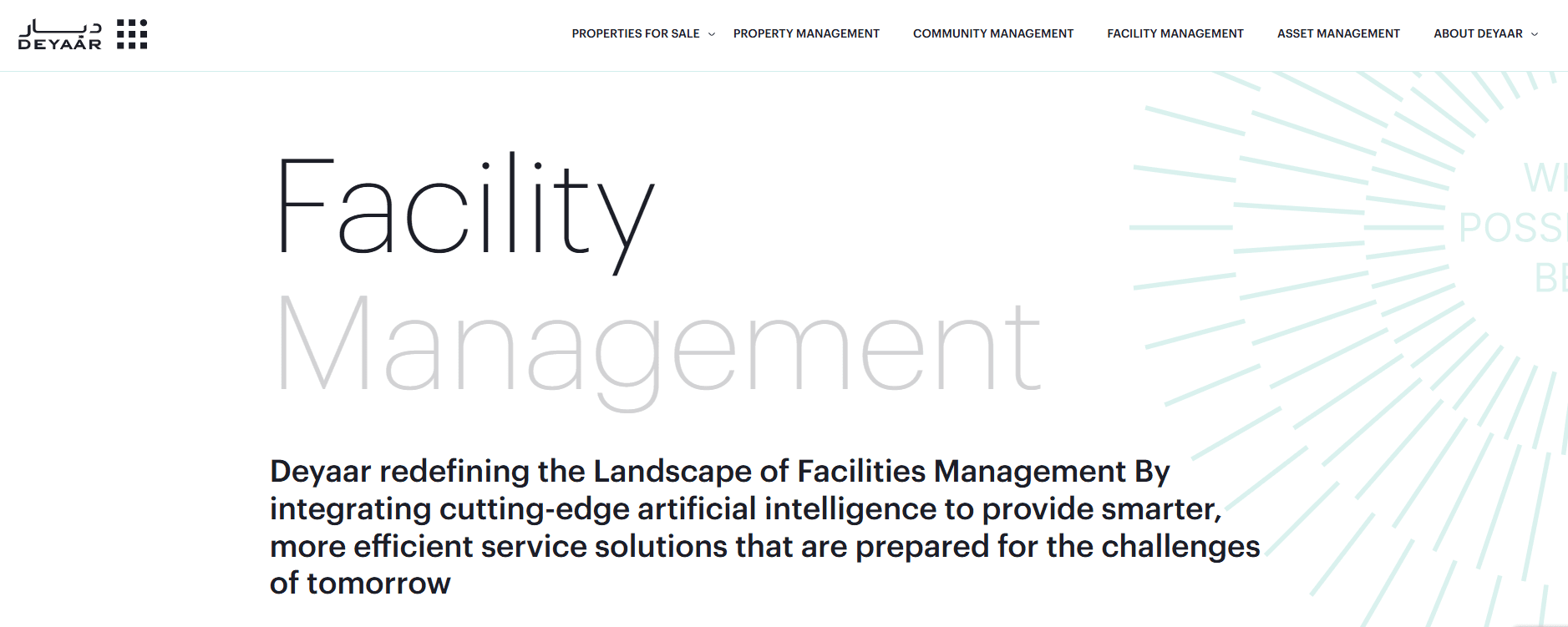 Deyaar Facilities Management services Dubai